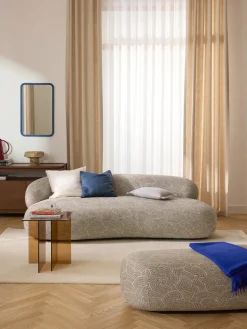 Funda de cojín de lino con flecos Luana