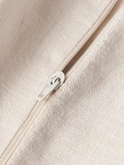 Funda de cojín de lino con flecos Luana