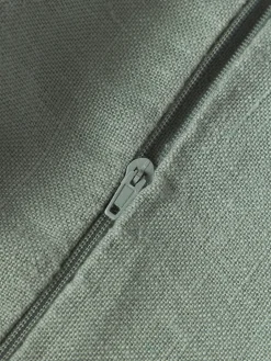 Funda de cojín de lino con flecos Luana