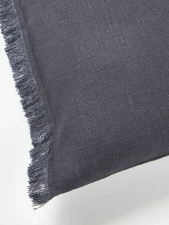 Funda de cojín de lino con flecos Luana