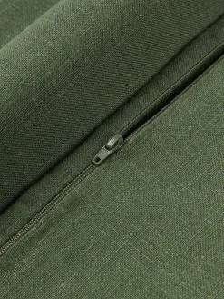 Funda de cojín de lino con flecos Luana