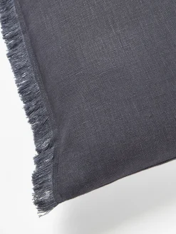 Funda de cojín de lino con flecos Luana