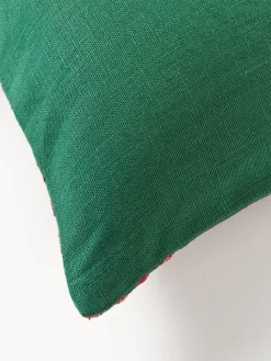 Funda de cojín de lino con estampado gráfico Lexi