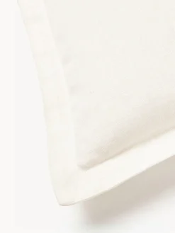 Funda de cojín de lino con dobladillo elevado Taryn