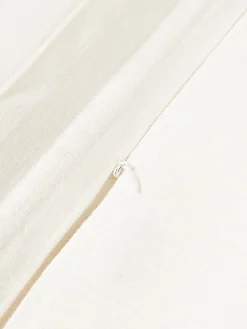 Funda de cojín de lino con dobladillo elevado Taryn