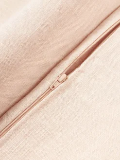 Funda de cojín de lino con flecos Luana