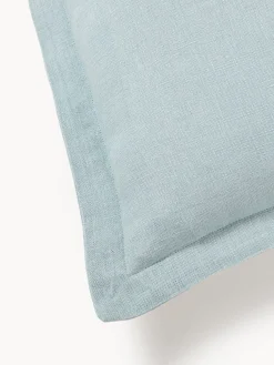 Funda de cojín de lino con dobladillo elevado Taryn