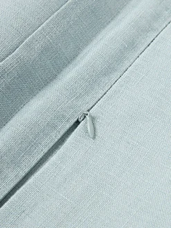 Funda de cojín de lino con dobladillo elevado Taryn