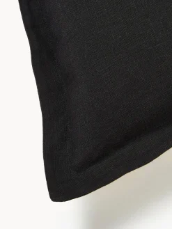 Funda de cojín de lino con dobladillo elevado Taryn