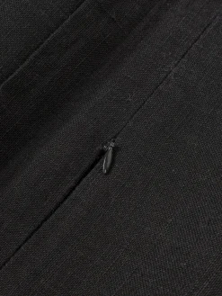 Funda de cojín de lino con dobladillo elevado Taryn