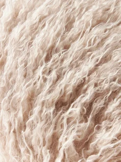 Funda de cojín de pelo sintético rizado Morten