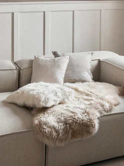 Funda de cojín de piel sintética Mathilde