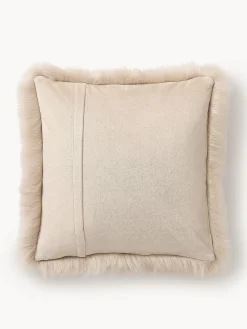 Funda de cojín de piel sintética Mathilde