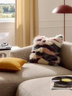 Funda de cojín de piel sintética Nella