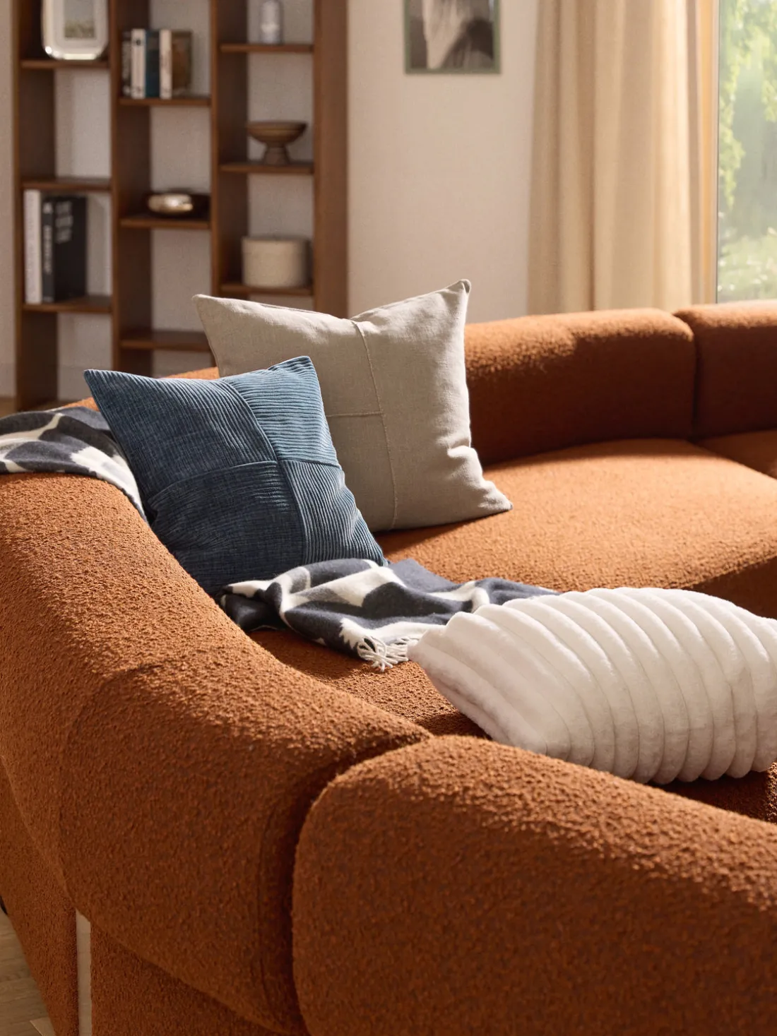 Funda de cojín de piel sintética Lovey