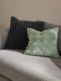 Funda de cojín de piel sintética Lovey