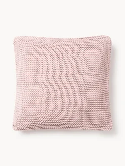 Funda de cojín de punto de algodón ecológico Adalyn