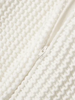 Funda de cojín de punto de algodón ecológico Adalyn