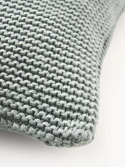 Funda de cojín de punto de algodón ecológico Adalyn