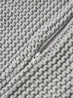 Funda de cojín de punto de algodón ecológico Adalyn