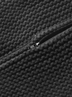 Funda de cojín de punto de algodón ecológico Adalyn