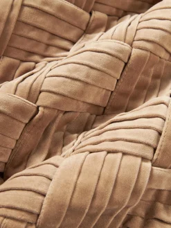 Funda de cojín de terciopelo texturizada Sina