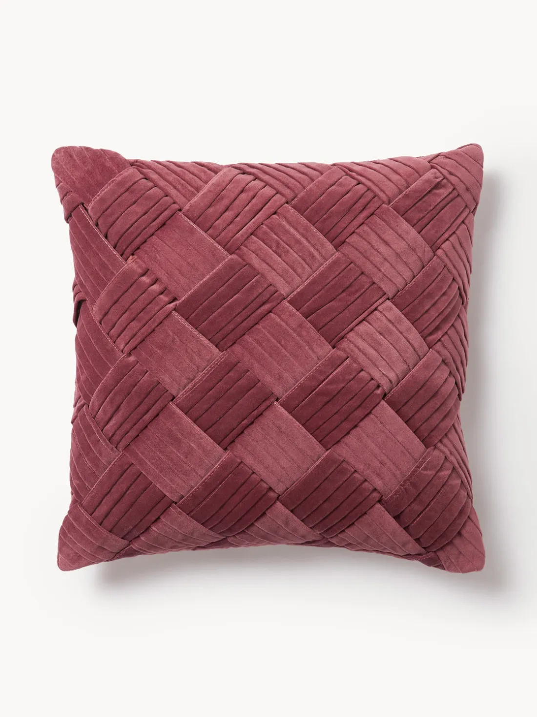 Funda de cojín de terciopelo texturizada Sina