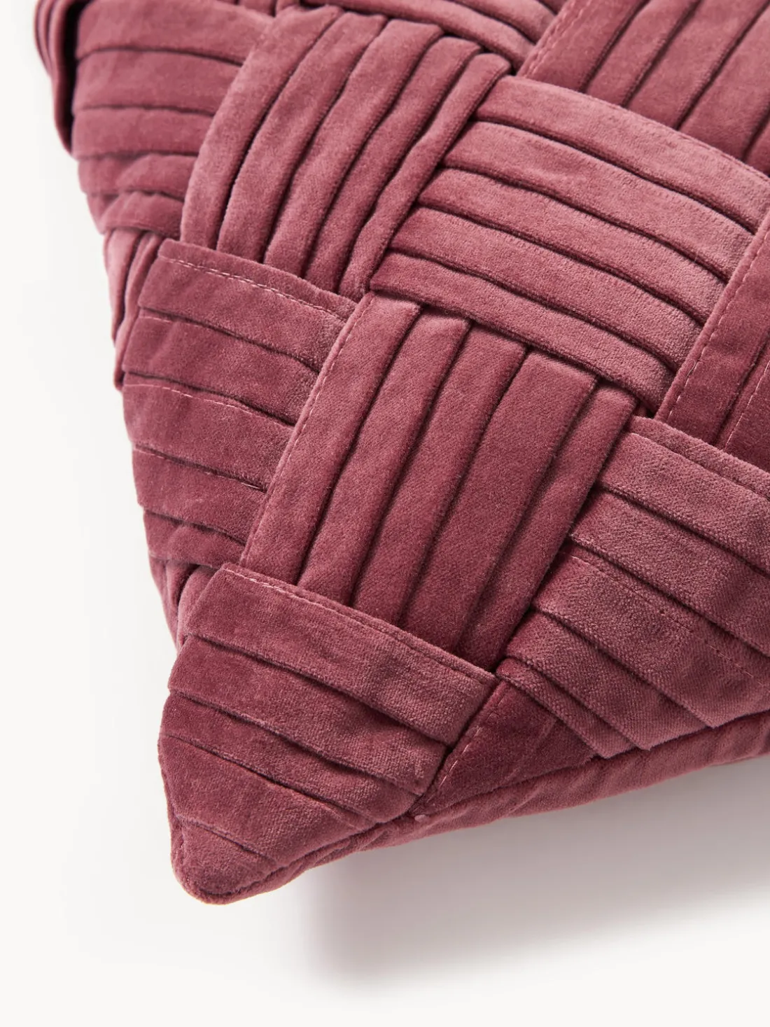 Funda de cojín de terciopelo texturizada Sina