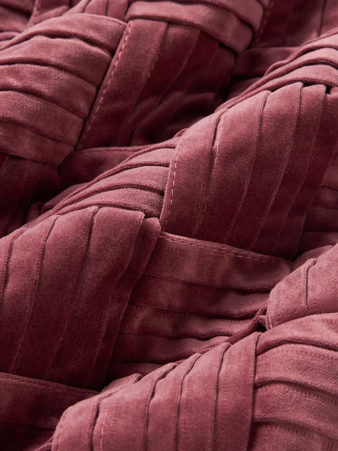 Funda de cojín de terciopelo texturizada Sina