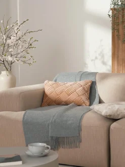 Funda de cojín de terciopelo texturizada Sina