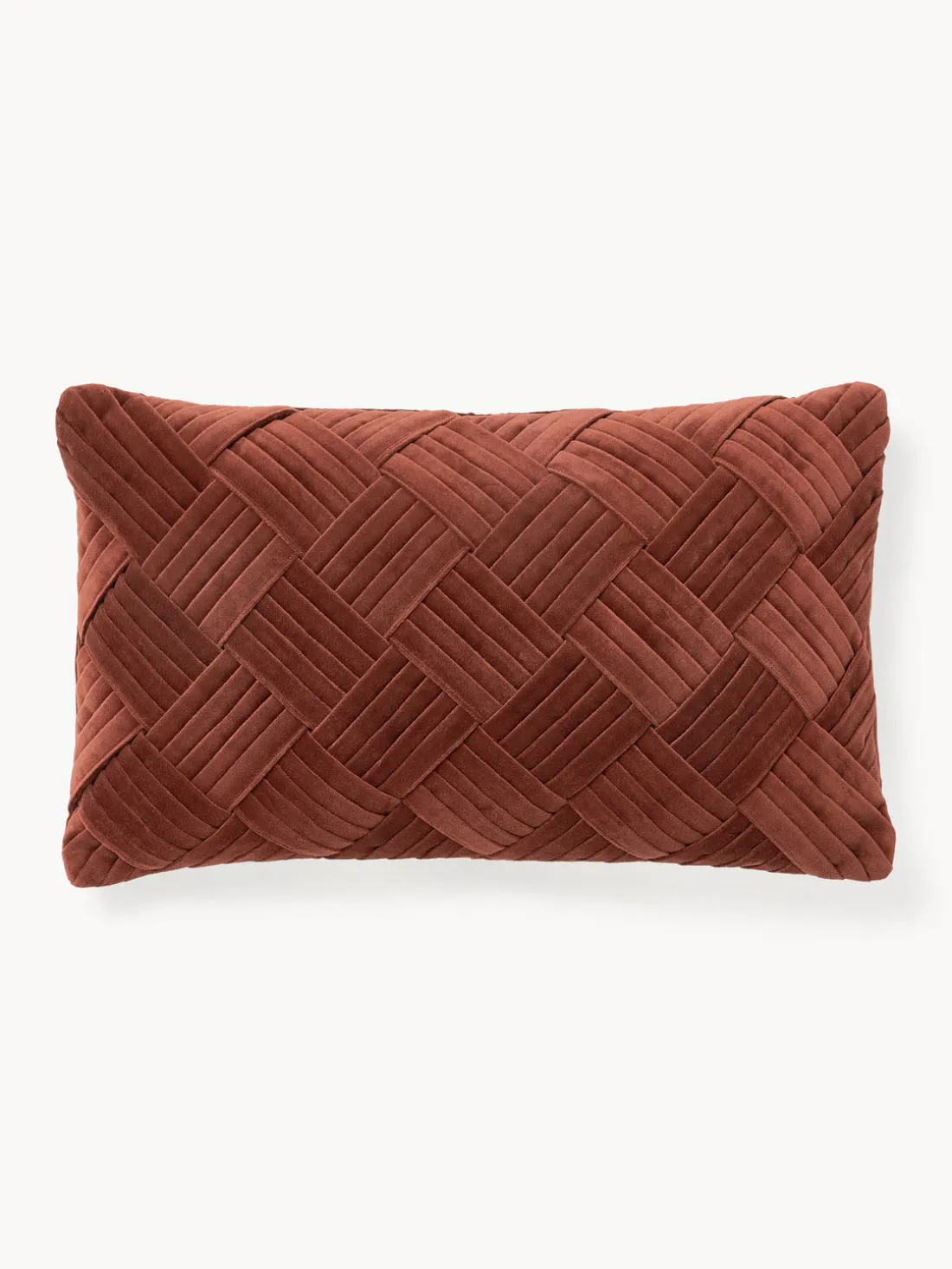 Funda de cojín de terciopelo texturizada Sina