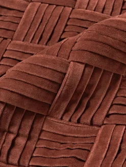 Funda de cojín de terciopelo texturizada Sina