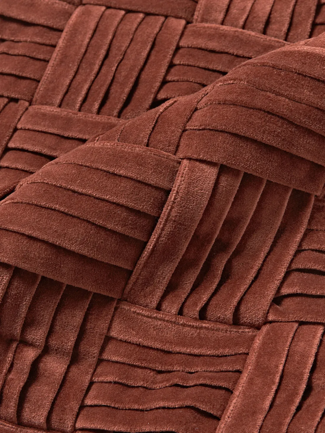 Funda de cojín de terciopelo texturizada Sina