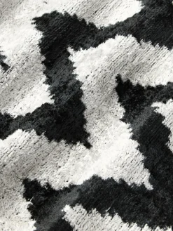 Funda de cojín de terciopelo con estampado zigzag Velvety