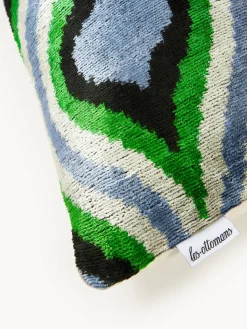 Funda de cojín de terciopelo con estampado abstracto Velvety