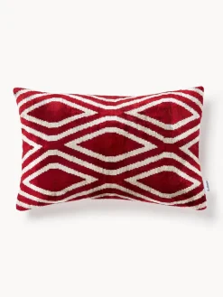 Funda de cojín de terciopelo con estampado abstracto Velvety