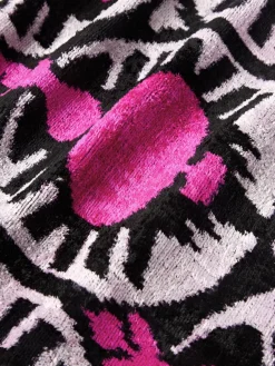 Funda de cojín de terciopelo con estampado abstracto Velvety