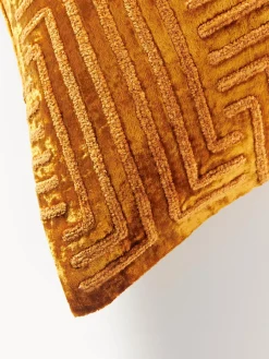 Funda de cojín de terciopelo con bordado de chenilla Stormi