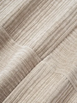 Funda de cojín de terciopelo de estructura lineal fina Fiona