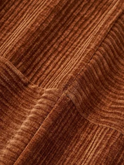 Funda de cojín de terciopelo de estructura lineal fina Fiona