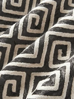 Funda de cojín de terciopelo con bordado de chenilla Solenne