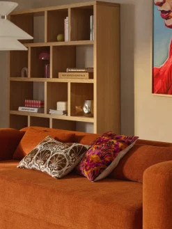 Funda de cojín de viscosa estampada en tejido jacquard Dima