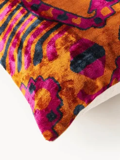 Funda de cojín de viscosa estampada en tejido jacquard Dima