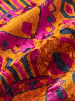 Funda de cojín de viscosa estampada en tejido jacquard Dima