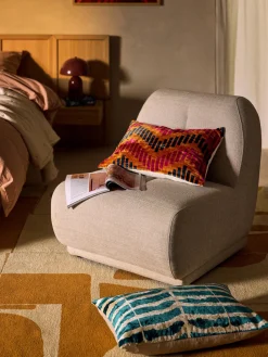 Funda de cojín de viscosa estampada en tejido jacquard Danelle