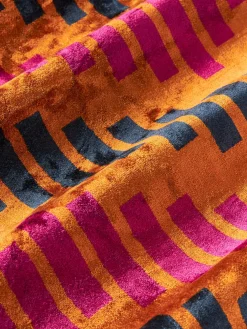 Funda de cojín de viscosa estampada en tejido jacquard Danelle