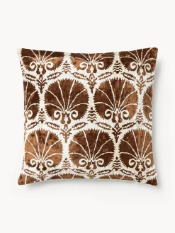 Funda de cojín de viscosa estampada en tejido jacquard Hazel