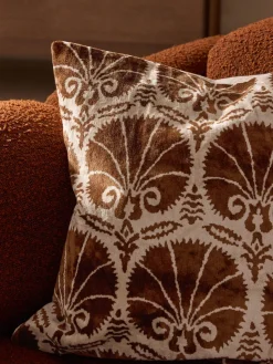 Funda de cojín de viscosa estampada en tejido jacquard Hazel