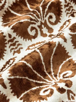 Funda de cojín de viscosa estampada en tejido jacquard Hazel