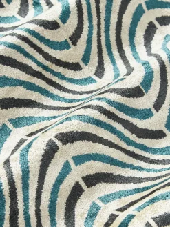 Funda de cojín de viscosa estampada en tejido jacquard Hayden